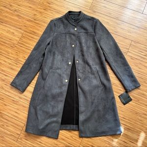Andrew Marc Women Suede Leather Coat XS